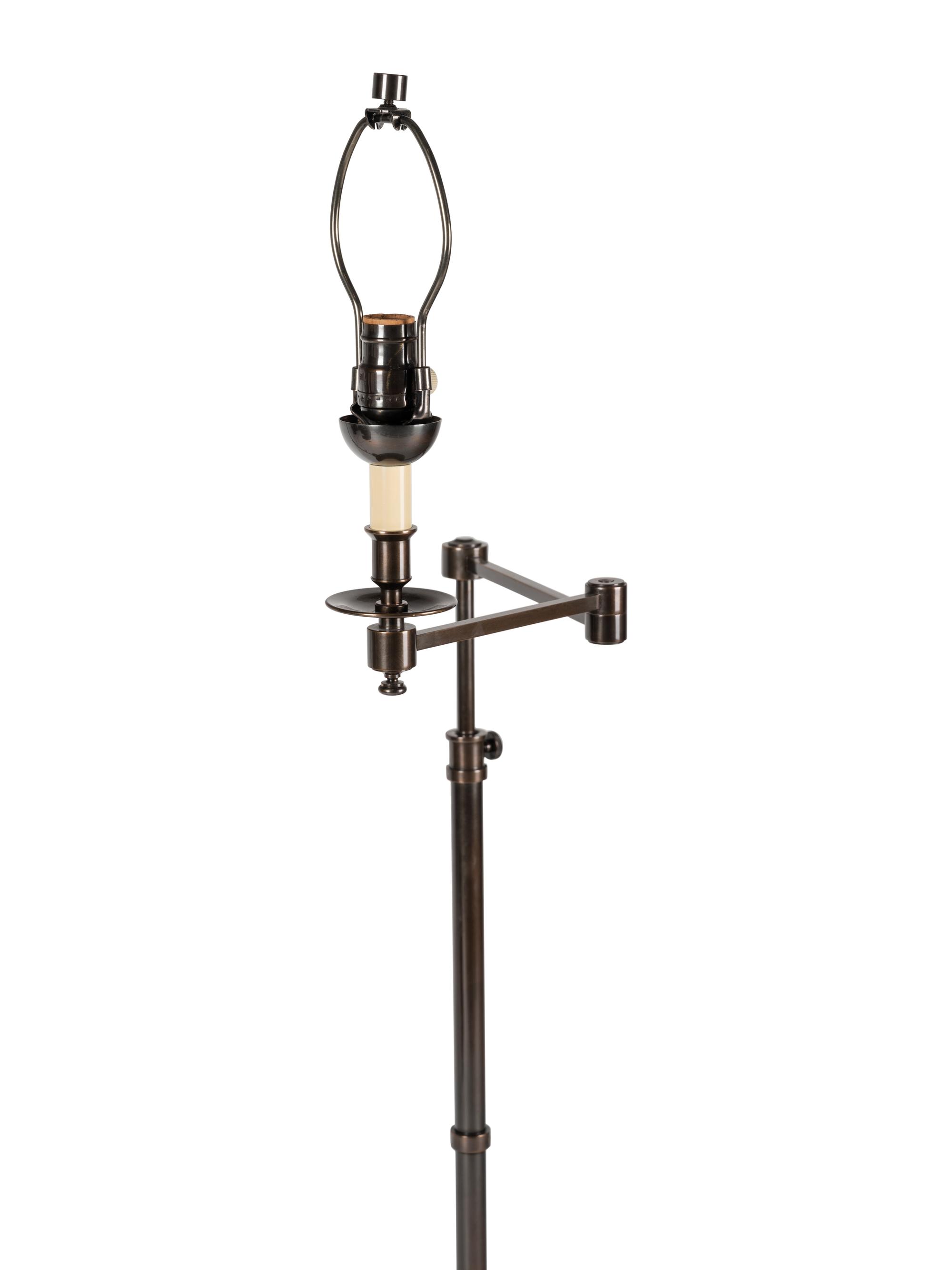 A Pair of John Boone Swing-Arm Floor Lamps Designed by Jerome Sutter