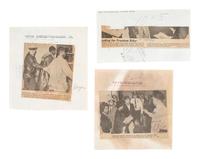[CIVIL RIGHTS]. A group of 3 press photographs documenting Freedom Riders in Jackson, MS, and Albany, GA. May-December 1961.