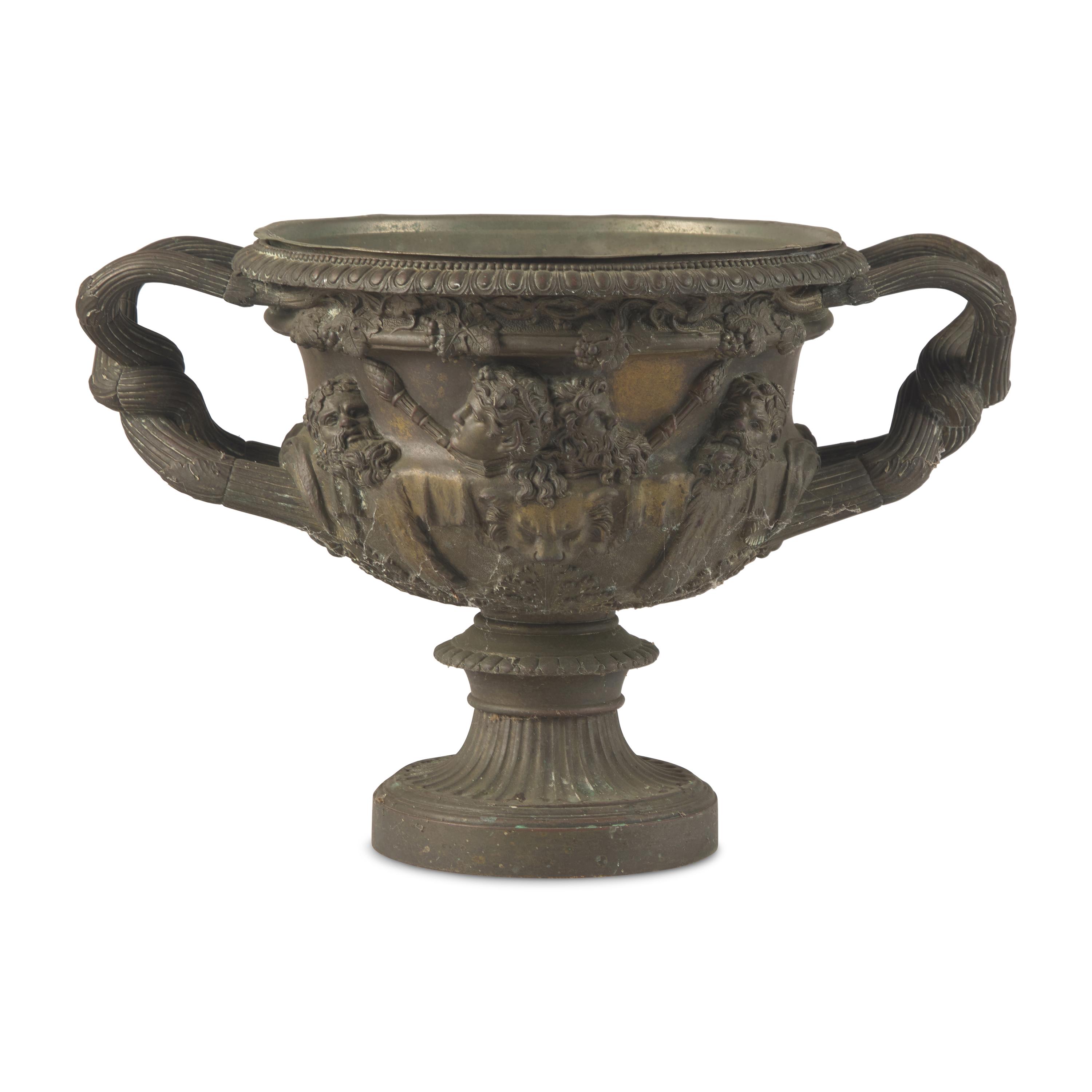 A Grand Tour Bronze Model of the Warwick Vase