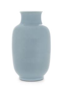 A Clair-de-Lune Glazed Porcelain Vase — 19TH CENTURY