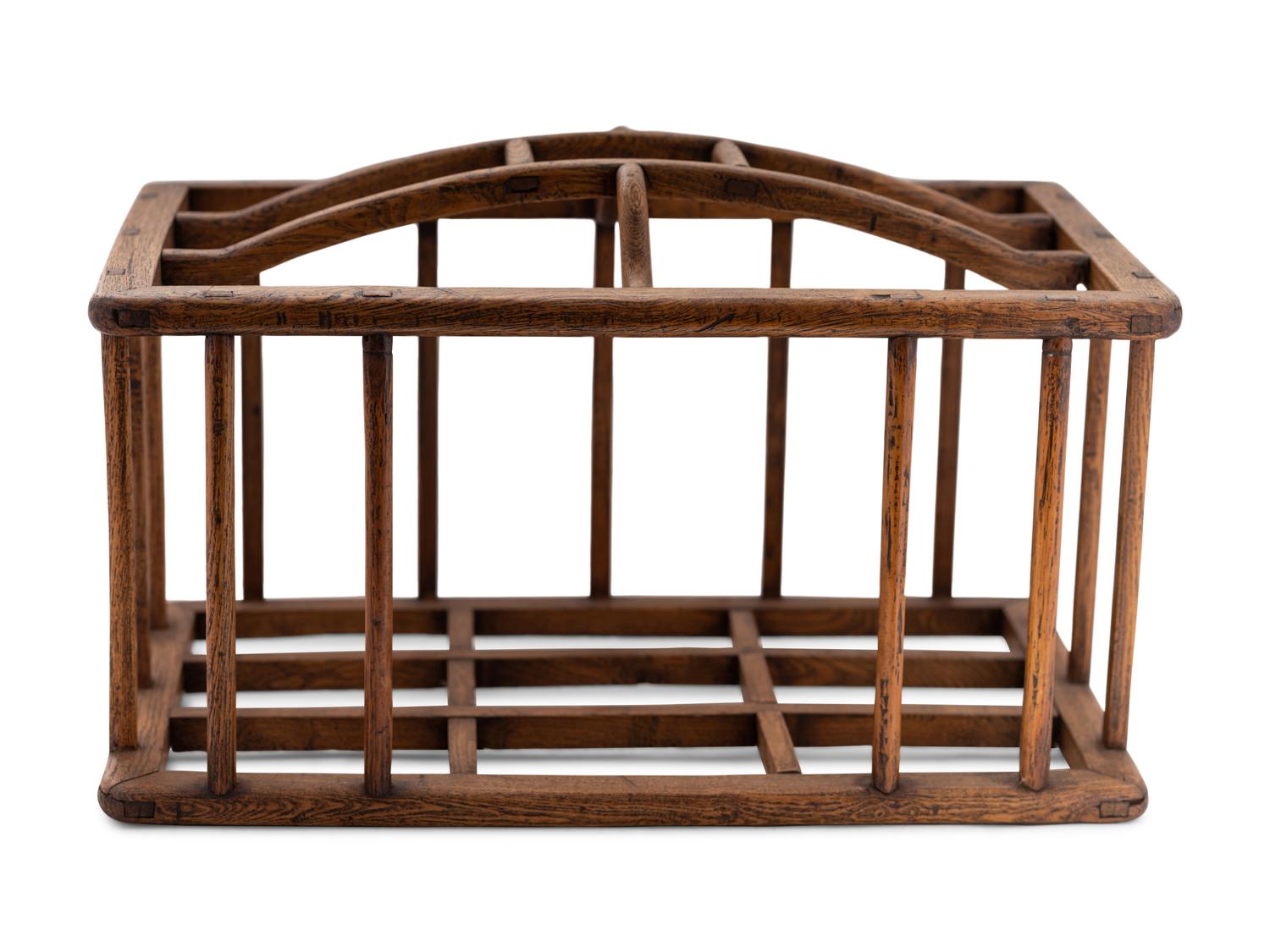A Chinese Wood Book Rack