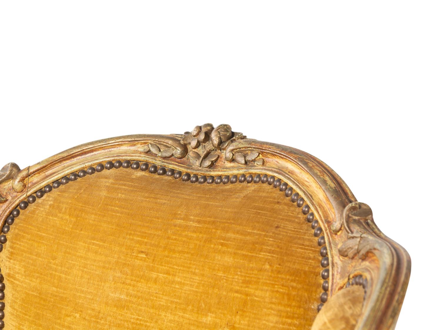 A Pair of Louis XV Painted Bergères