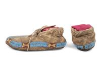 Sioux Beaded Hide Moccasins