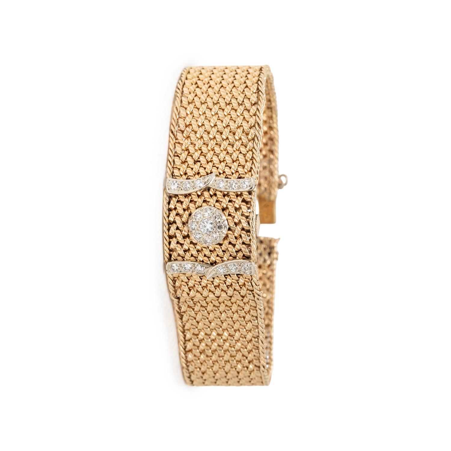 ALTAIR, YELLOW GOLD AND DIAMOND SURPRISE WATCH