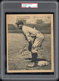 A 1934 R310 Butterfinger Lou Gehrig Baseball Card (PSA 1)