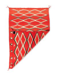 Navajo Germantown Child's Blanket / Rug