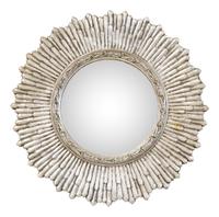 A Silver Gilt Convex Sunburst Mirror