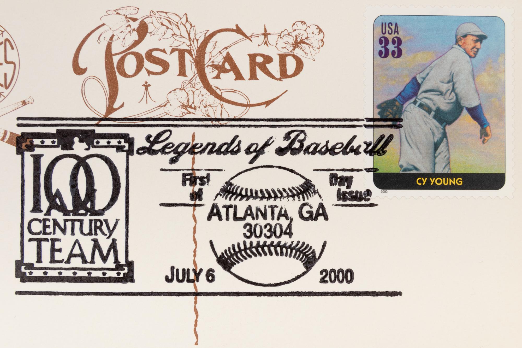 A Collection of 24 Legends of Baseball First Day of Issue Perez Steele Postcards,