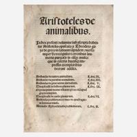 [Early Printing] [Aristotle] Group of 4 Works by Aristotle
