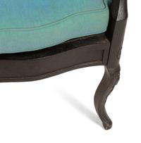 A Pair of Italian Black-Painted and Parcel Gilt Gondola Chairs