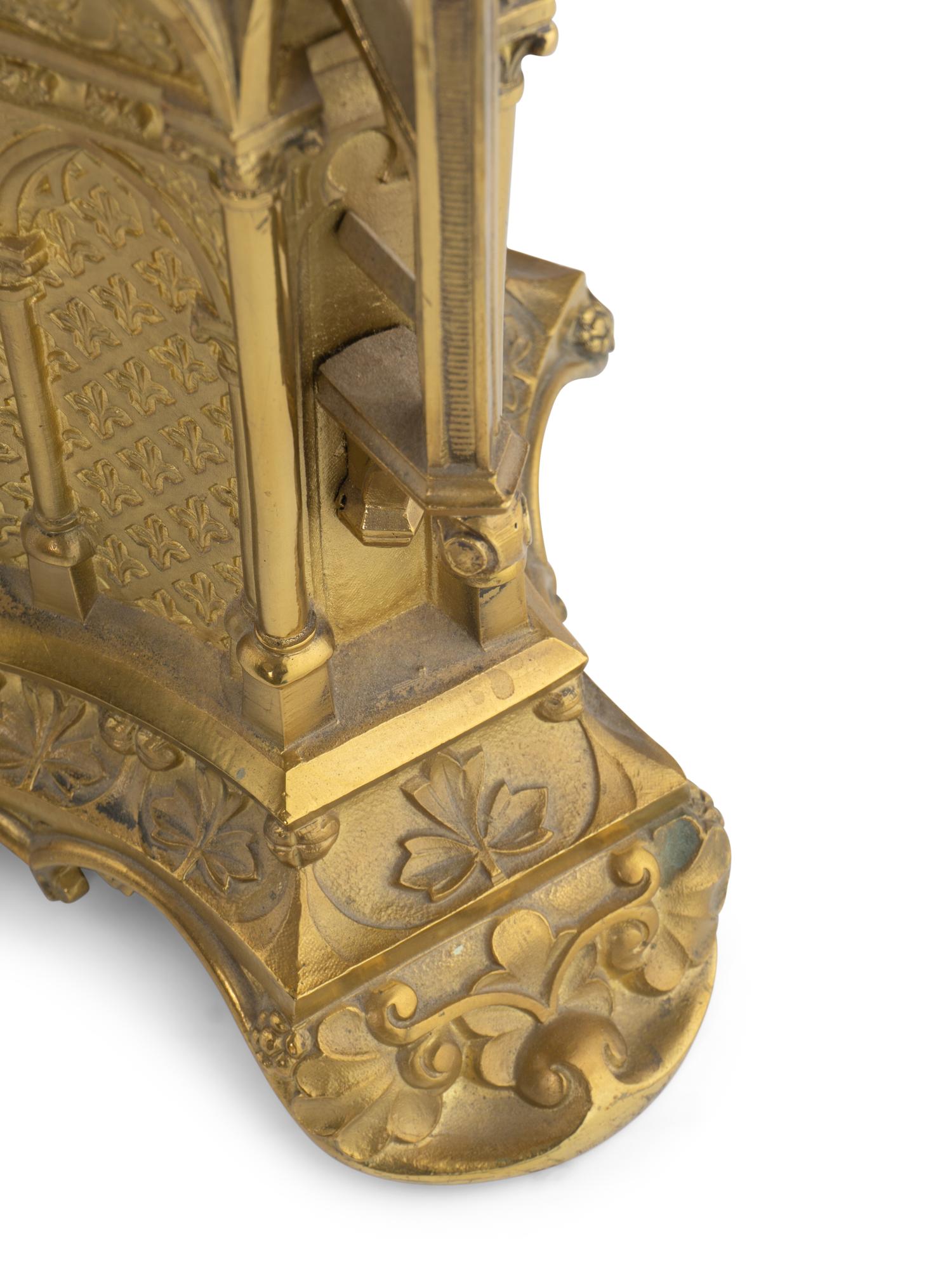 A Pair of French Gilt Bronze Pricket Sticks