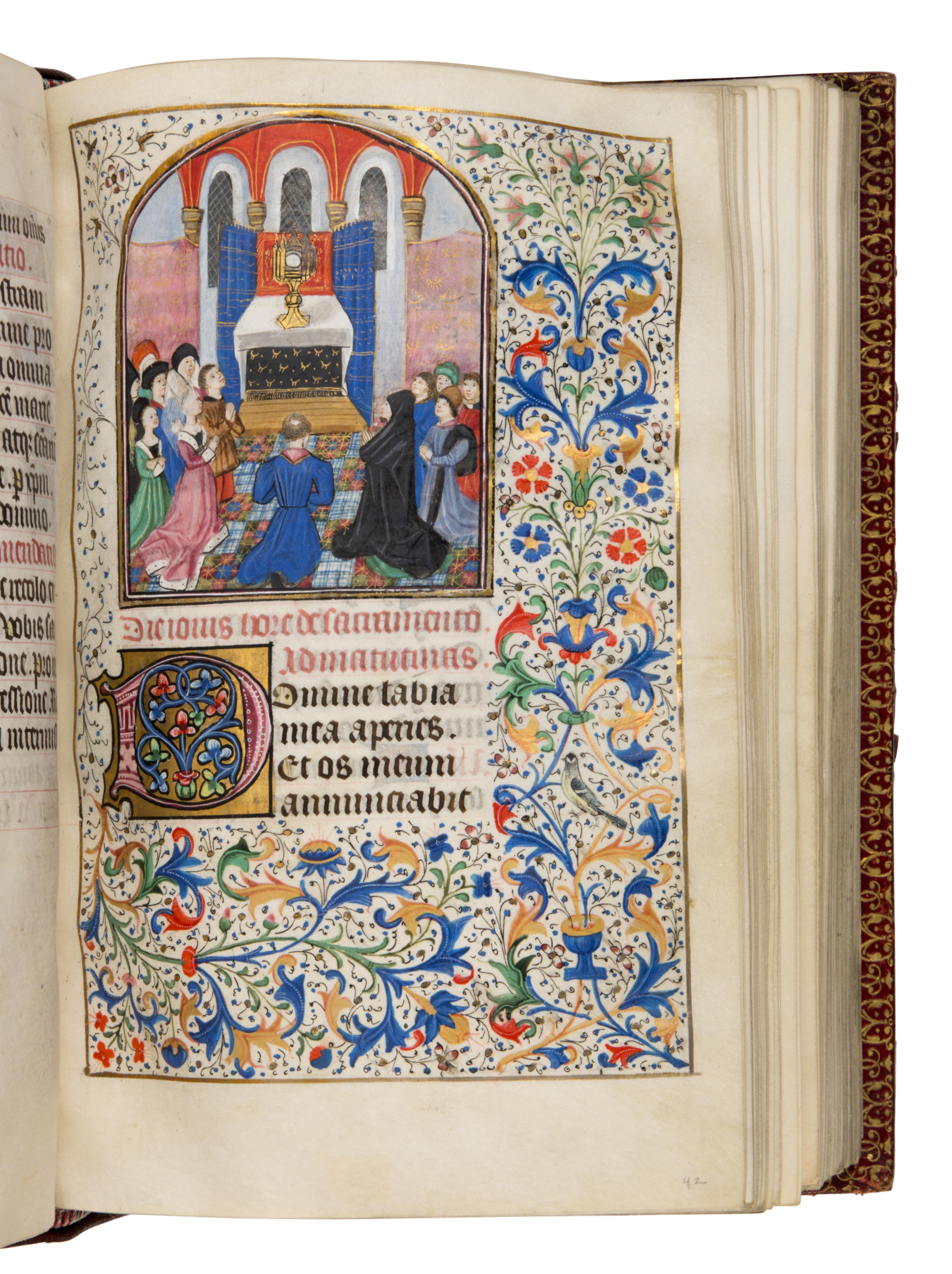 MASTER OF THE LEE HOURS (Ghent and Bruges, active c. 1450-1470) The “de Saulx” Hours, in Latin, illuminated manuscript on parchment [Southern Netherlands, Bruges, c. 1460]