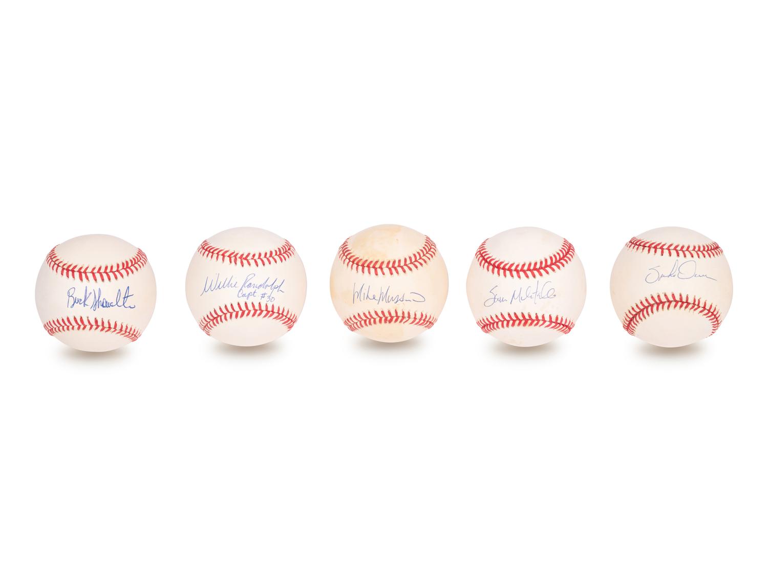 A Group of Over 70 New York Yankees Signed Autograph Baseballs,