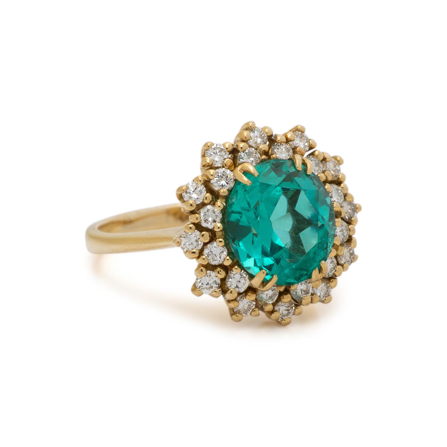 EMERALD AND DIAMOND RING