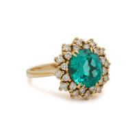 EMERALD AND DIAMOND RING