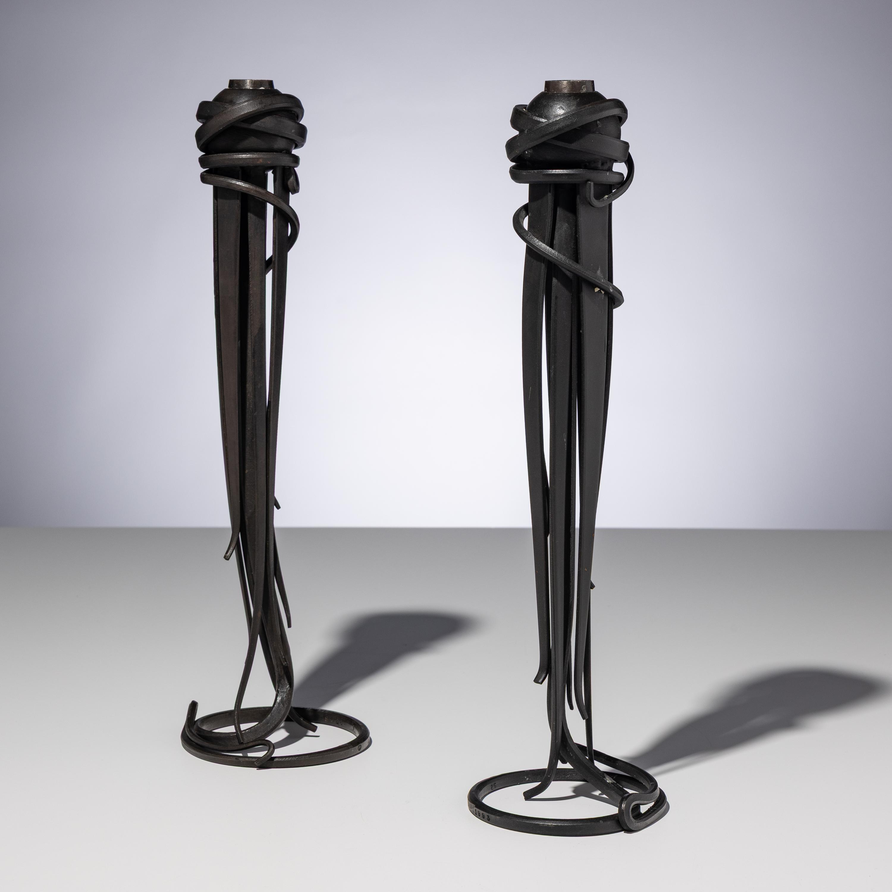 Albert Paley (American, b. 1944) — Pair of Candlesticks, 1993