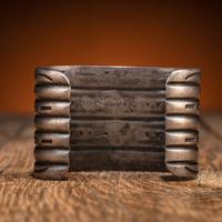 Navajo Stamped Silver Cuff Bracelet