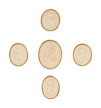 Sixteen Framed Groups of Grand Tour Plaster Intaglios