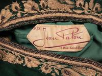 Jean Patou, Emerald Velvet Dress, c. 1930's