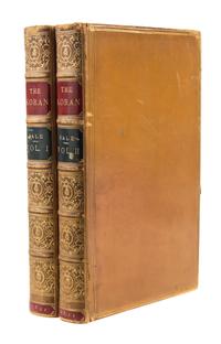 SALE, GEORGE. The Koran... London, 1821. 2 vols. Bound by Zaehnsdorf. New Edition.