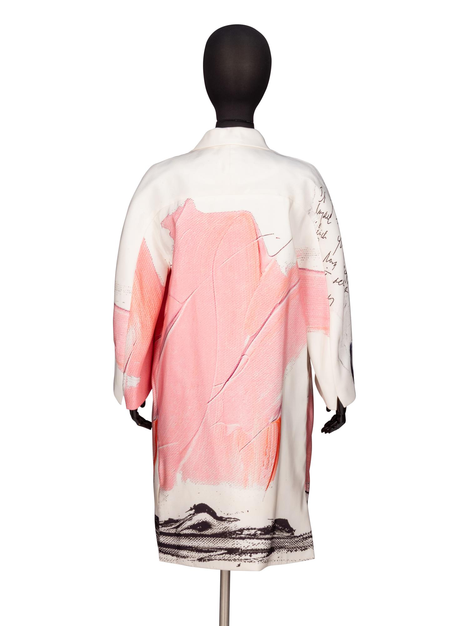 RALPH RUCCI, PRINTED SILK JACKET