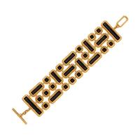 Monica Rich Kosann, Yellow Gold and Onyx Bracelet