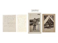 [SPANISH-AMERICAN WAR] -- [WORLD WAR I & II]. A group of photographs and documents involving the Spanish American War through World War I and II, including: