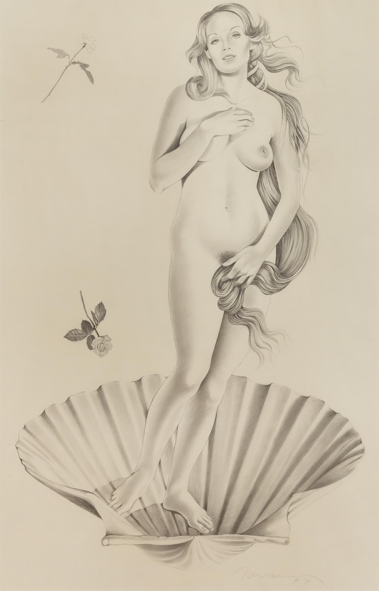 Mel Ramos, (American, b. 1935), Birth of Venus, 1974