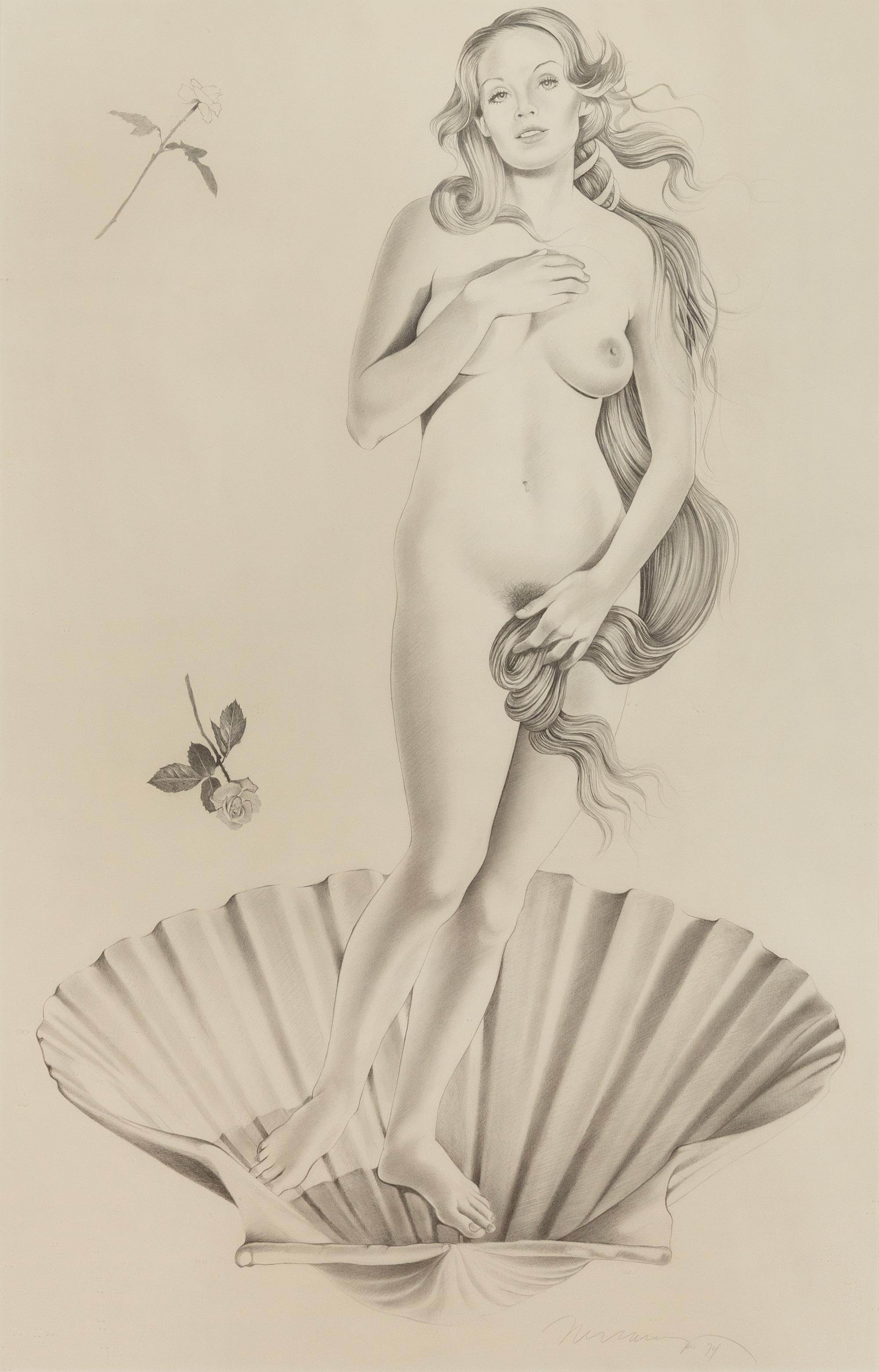 Mel Ramos, (American, b. 1935), Birth of Venus, 1974