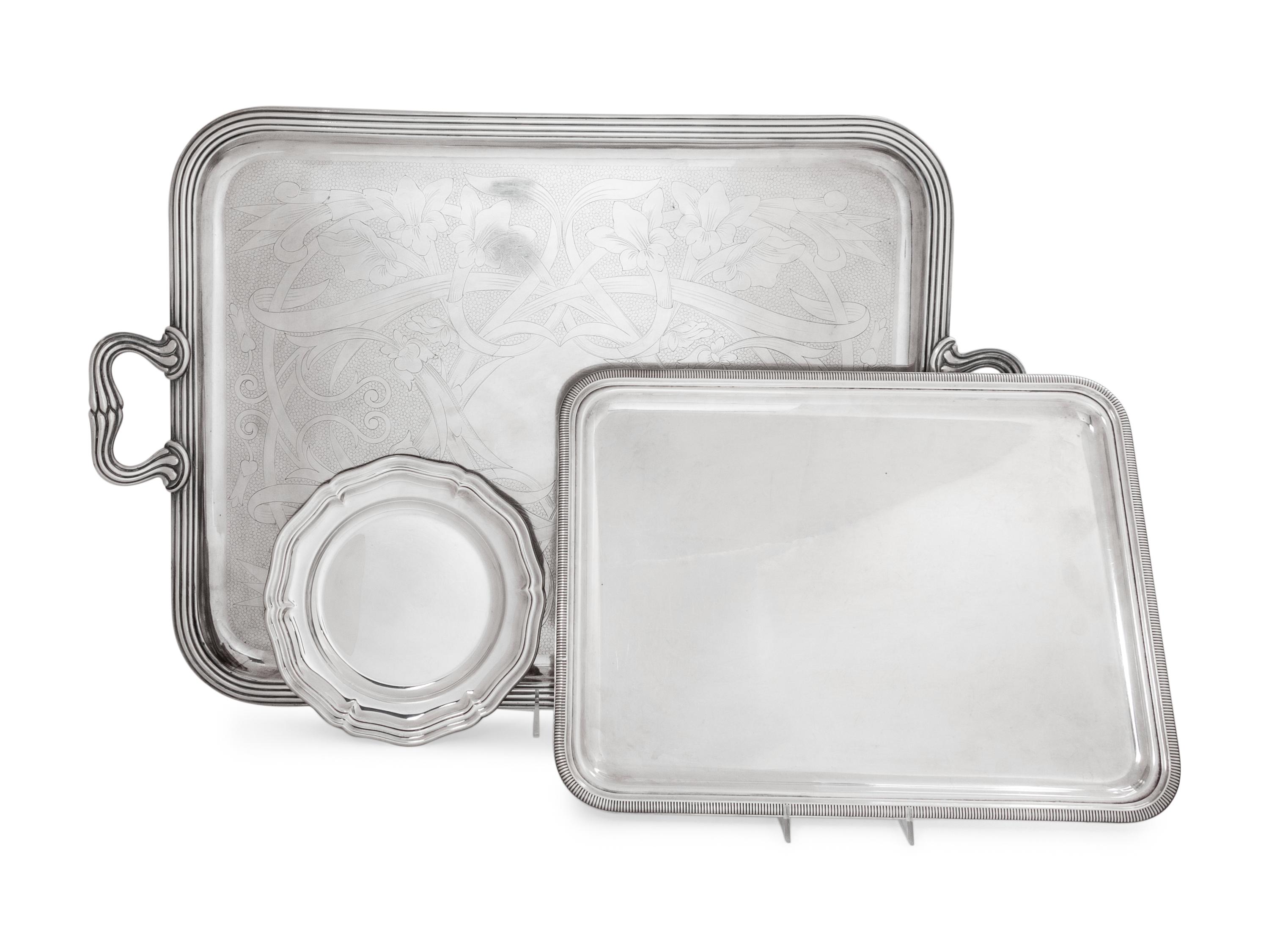 A Group of Six Christofle Silver-Plate Articles