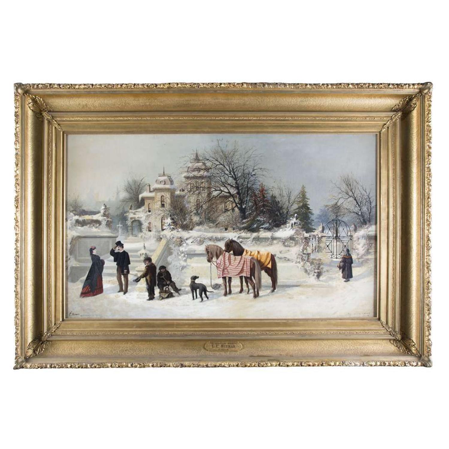 Charles F.G. Whitman (1836-1885) Thanksgiving Morning in Philadelphia, circa 1873