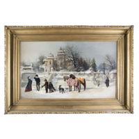 Charles F.G. Whitman (1836-1885) Thanksgiving Morning in Philadelphia, circa 1873