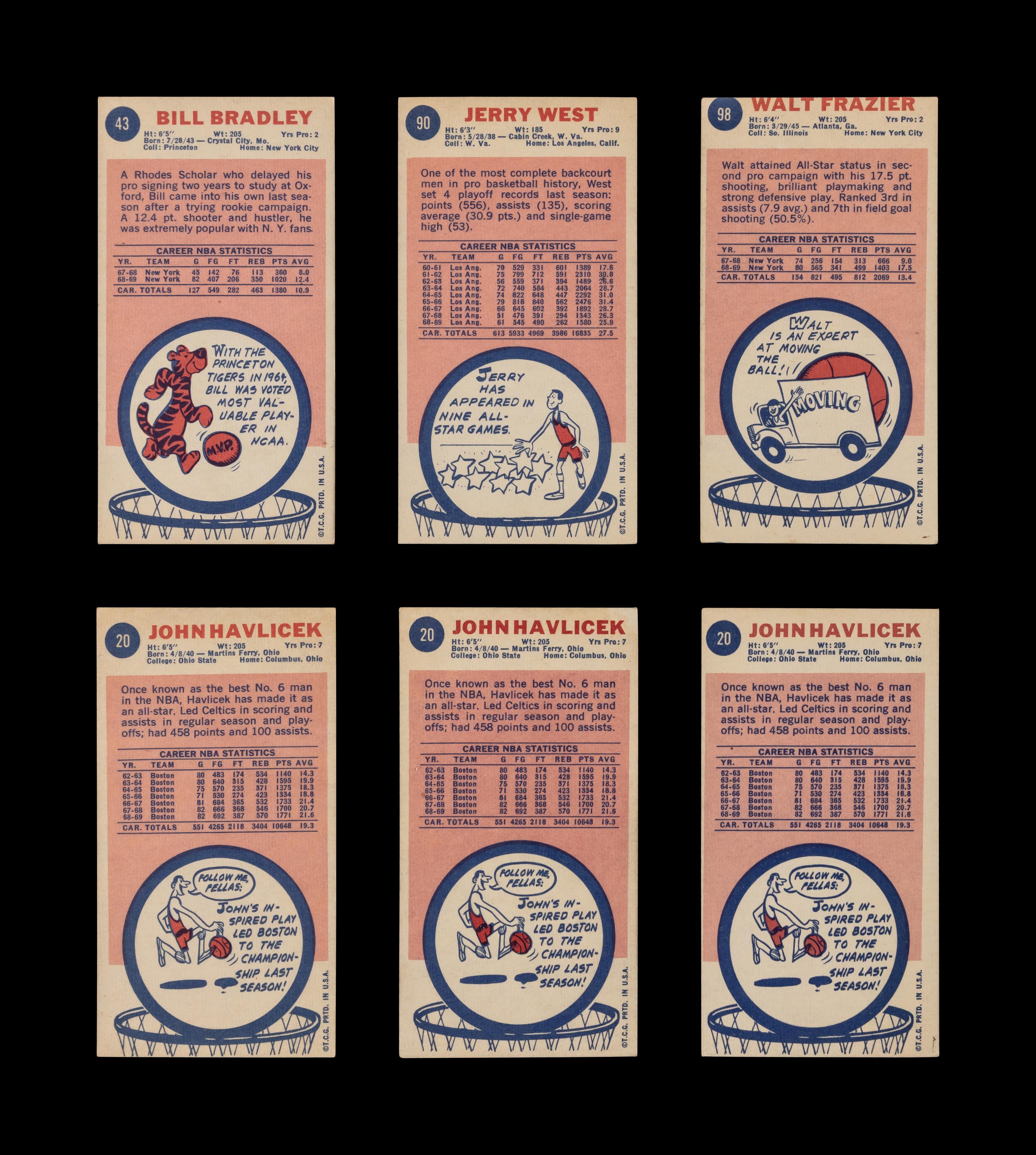 A Collection of 1960s-80s Topps Basketball Cards Including Multiple Hall of Famers and Rookies (35)