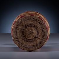 Tlingit Open-Twined Rattle Top Basket