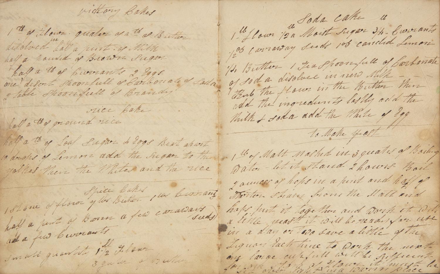 [Food & Drink] Group of 5 Manuscript Recipe Books