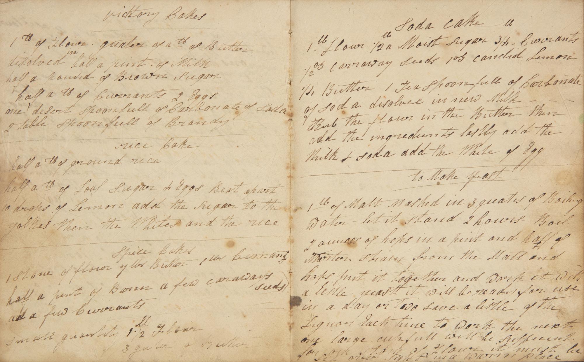 [Food & Drink] Group of 5 Manuscript Recipe Books