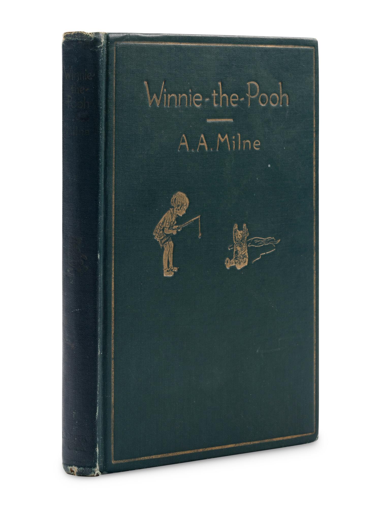 MILNE, Alan Alexander (1882-1956). Winnie-the-Pooh . Ernest H. Shepard, illustrator. New York: E.P. Dutton & Company, 1926.