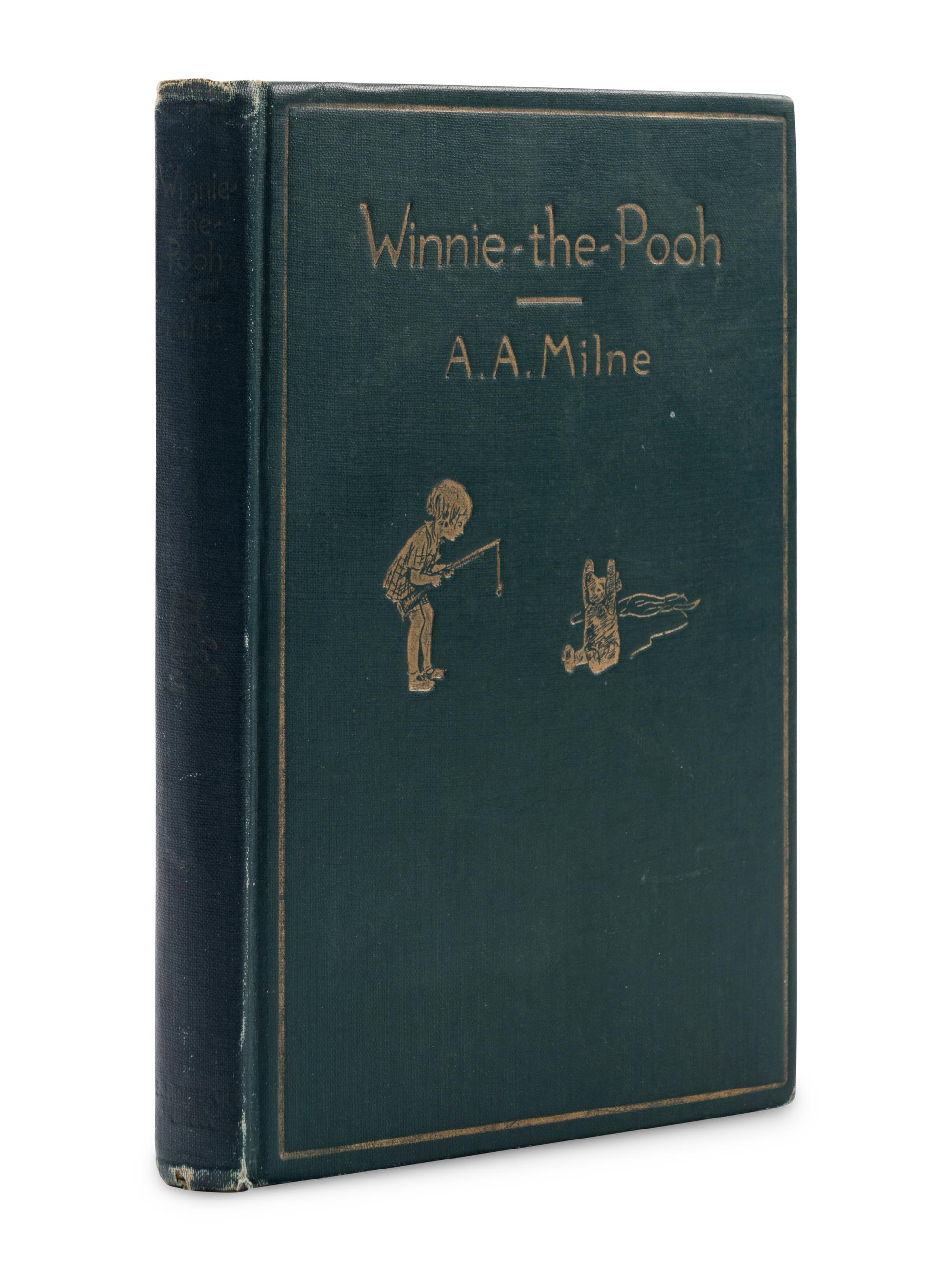 MILNE, Alan Alexander (1882-1956). Winnie-the-Pooh . Ernest H. Shepard, illustrator. New York: E.P. Dutton & Company, 1926.
