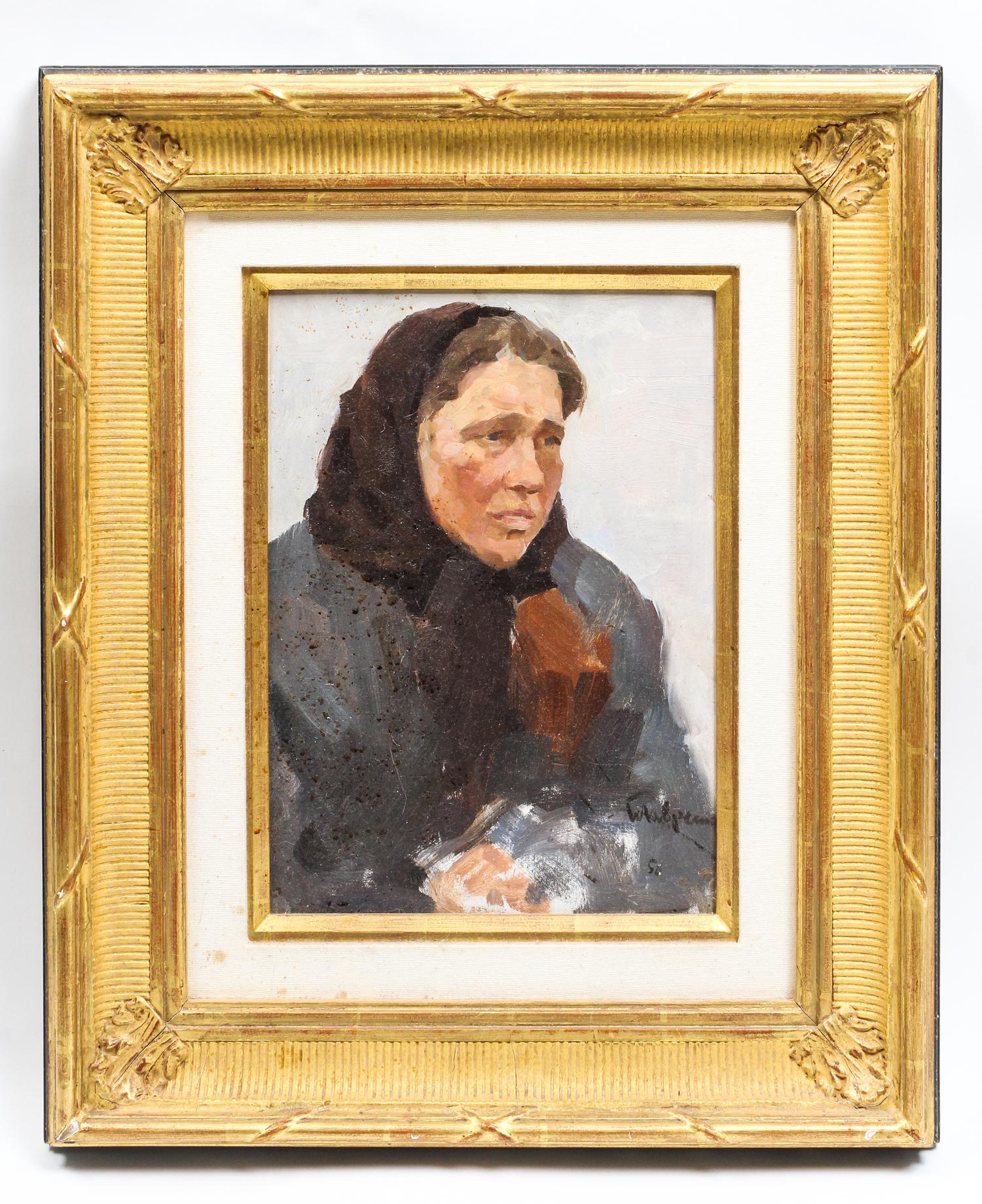 Boris Lavrenko, (Russian, 1920-2000), Sorrow, 1958