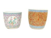 Two Chinese Glazed Ceramic Jardinières