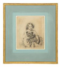 Two Sketches of Young Girls