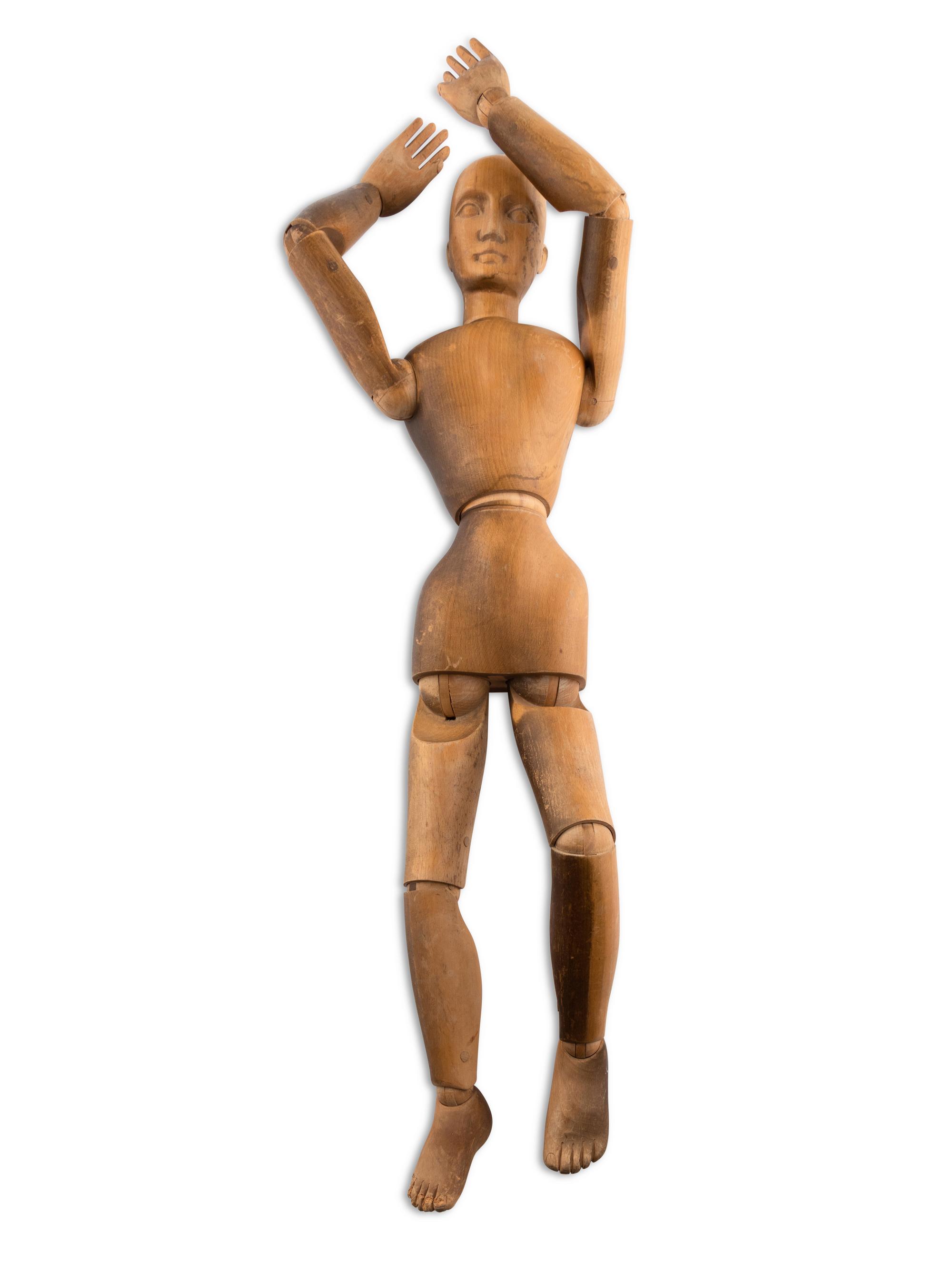 A Wooden Articulated Artist's Model