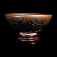 A Chinese Jian -Style 'Oil-Spot' Tea Bowl, Song Dynasty 宋 黑釉油滴碗