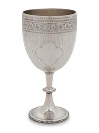 A Victorian Silver Wine Goblet