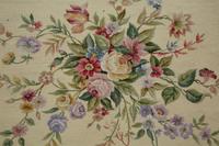A Large Floral Wool Needlework Rug