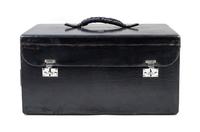 A Duchess of Windsor Goyard Travel Jewelry Case, 17" x 9" x 9".