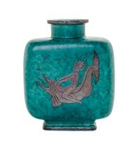 A Gustavsberg Argenta Jar Height 7 1/8 inches. — WILHELM KAGE, 1930