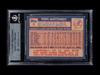 A Group of Four Dave Winfield and Don Mattingly Signed Baseball Cards Including Autographed Rookies of Both