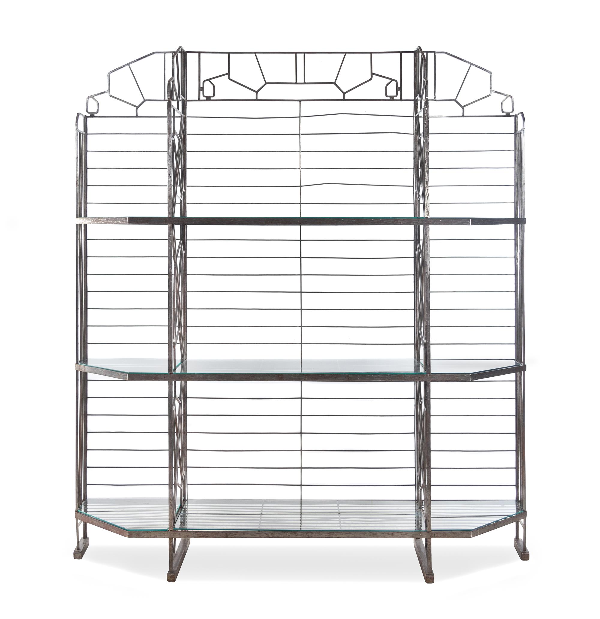 An Art Deco Style Steel Baker’s Rack