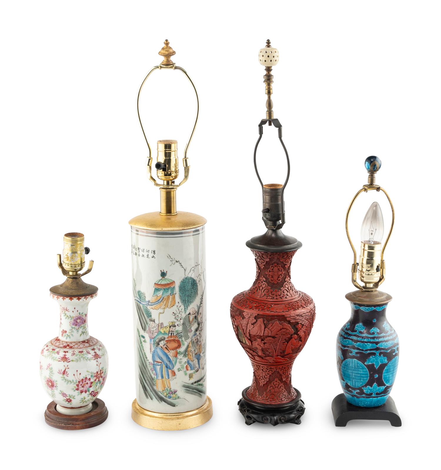 Four Chinese Lamps